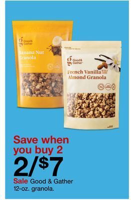 Target Good & gather 12-oz. granola offer