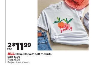 Michaels All make market® soft t-shirts offer