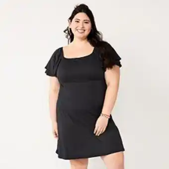 Kohl's Juniors' plus size so® double flutter sleeve dress offer
