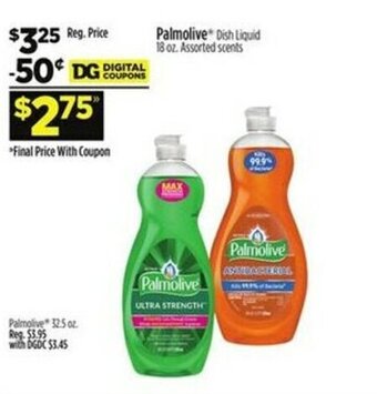 Dollar General Palmolive Dish Liquid 18 oz offer