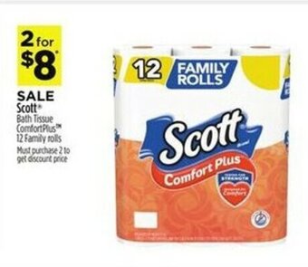 Dollar General Scott Bath Tissue ComfortPlus offer