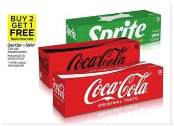 Dollar General Coca-Cola or Sprite 12 pk. cans offer