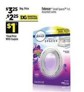 Dollar General Febreze Small Spaces 1 ct. offer