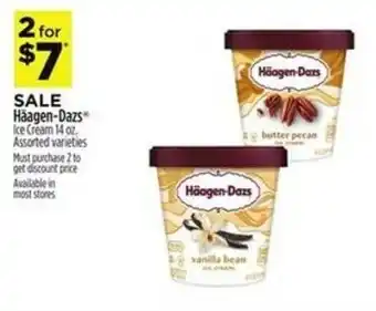 Dollar General Haagen Dazs Ice Cream 14 oz offer