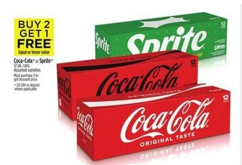 Dollar General Coca-Cola or Sprite 12 pk. cans offer