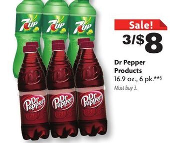 Family Dollar Dr pepper products offer