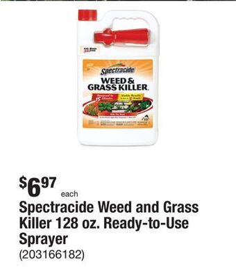 The Home Depot Spectracide weed and grass killer 128 oz. ready-to-use sprayer offer