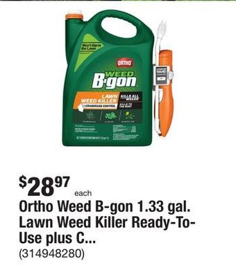 The Home Depot Ortho weed b-gon 1.33 gal. lawn weed killer ready-to-use plus crabgrass control with comfort wand offer
