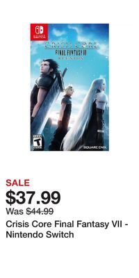 Game Stop Crisis core final fantasy vii - nintendo switch offer