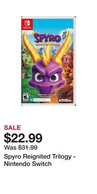 Game Stop Spyro reignited trilogy - nintendo switch offer
