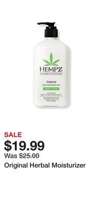 Ulta Beauty Original herbal moisturizer offer