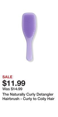 Ulta Beauty The naturally curly detangler hairbrush - curly to coily hair offer
