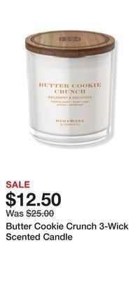 Ulta Beauty Butter cookie crunch 3-wick scented candle offer
