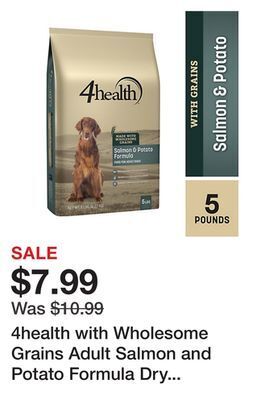 Tractor Supply Company 4health with wholesome grains adult salmon and potato formula dry dog food offer