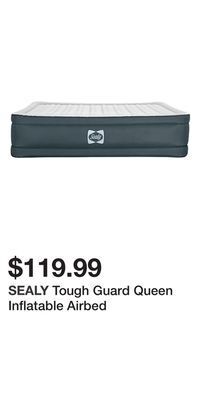 Big Lots Tough guard queen inflatable airbed offer