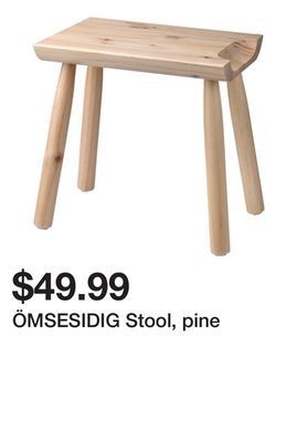 Ikea Ömsesidig stool, pine offer