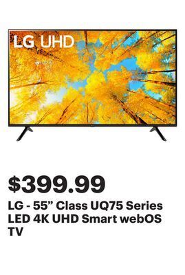 Best Buy Lg - 55 class uq75 series led 4k uhd smart webos tv offer