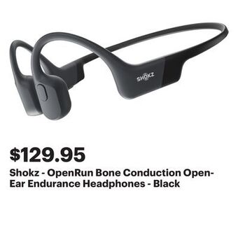 Best Buy Shokz - openrun bone conduction open-ear endurance headphones - black offer