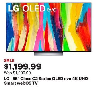 Best Buy Lg - 55 class c2 series oled evo 4k uhd smart webos tv offer