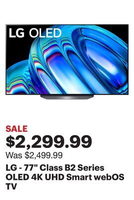 Best Buy Lg - 77 class b2 series oled 4k uhd smart webos tv offer