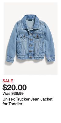 Old Navy Unisex trucker jean jacket for toddler offer