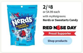 Walgreens Nerds or sweetarts candy offer
