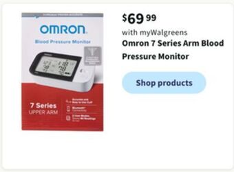 Walgreens Omron 7 series arm blood pressure monitor offer