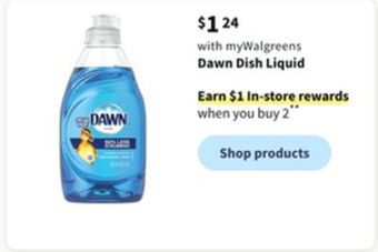 Walgreens Dawn dish liquid offer