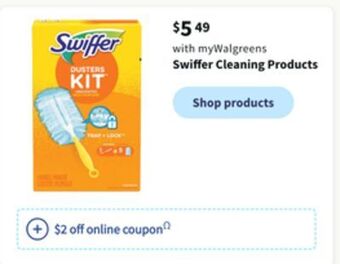 Walgreens Swiffer cleaning products offer