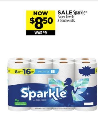 Dollar General Sparkle® paper towels offer
