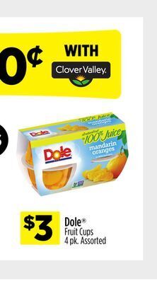 Dollar General Dole® fruit cups offer