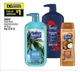 Dollar General Suave Body Wash 18-30 oz offer