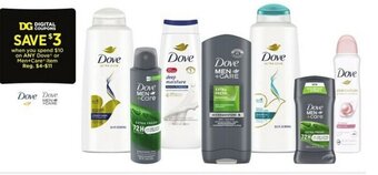 Dollar General Dove or Men+Care Item offer