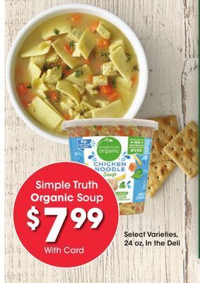Kroger Simple truth organic soup offer