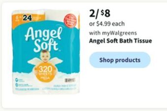 Walgreens Angel soft bath tissue offer