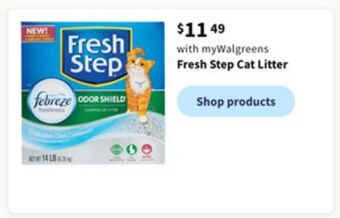 Walgreens Fresh step cat litter offer