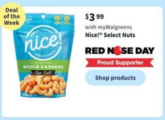 Walgreens Nice!® select nuts offer