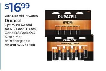 Rite Aid Duracell offer
