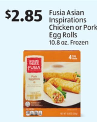 Aldi Fusia asian inspirations chicken or pork egg rolls offer