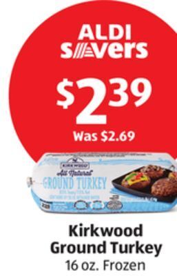 Aldi Kirkwood ground turkey offer