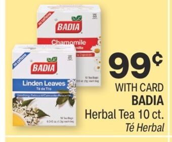 CVS Badia herbal tea 10 ct. offer