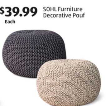 Aldi Sohl furniture decorative pouf offer
