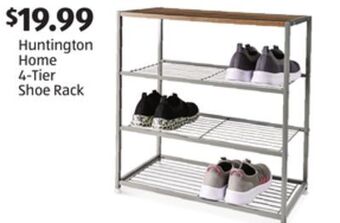 Aldi Huntington home 4-tier shoe rack offer