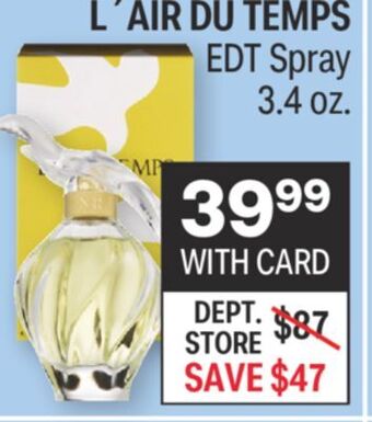 CVS L´air du temps edt spray 3.4 oz. offer