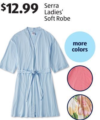 Aldi Serra ladies' soft robe offer