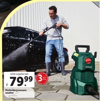 Lidl Parkside pressure washer offer