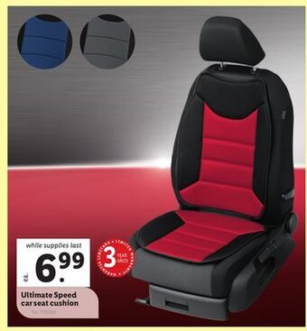 Lidl Ultimate speed car seat cushion offer