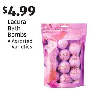 Aldi Lacura bath bombs offer