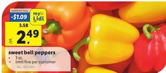 Lidl Sweet bell peppers offer