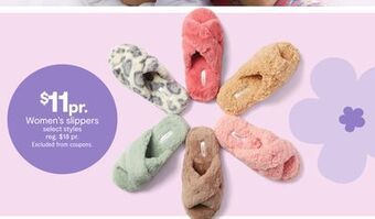 JC Penney Women's slippers offer